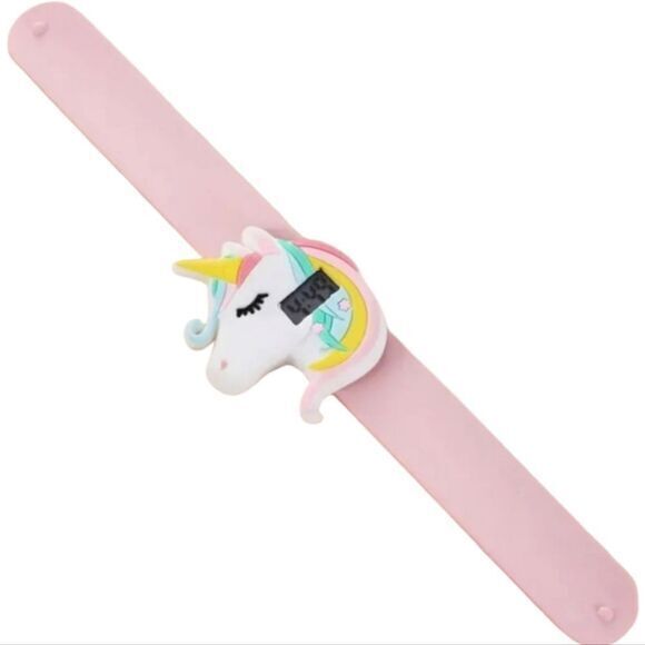 Girls Unicorn Slap Strap Silcone Watch - Picture 1 of 8